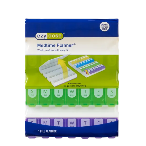Ezy Dose® Easy Fill Weekly Medtime Planner (XL)