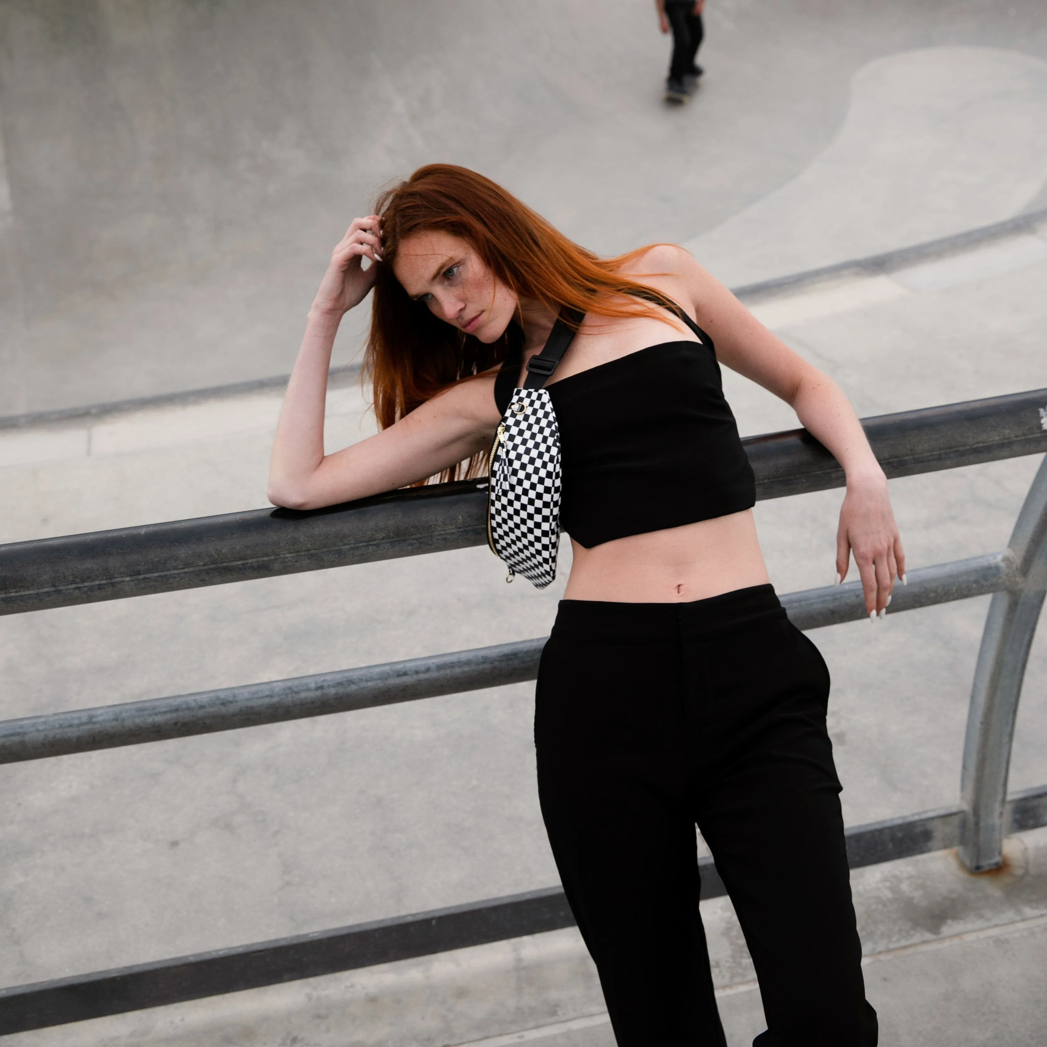 Fanny Pack - Checker/Gold