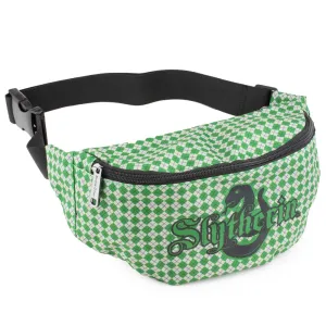 Fanny Pack - Harry Potter Slytherin Snake with Shield Argyle Gray Green