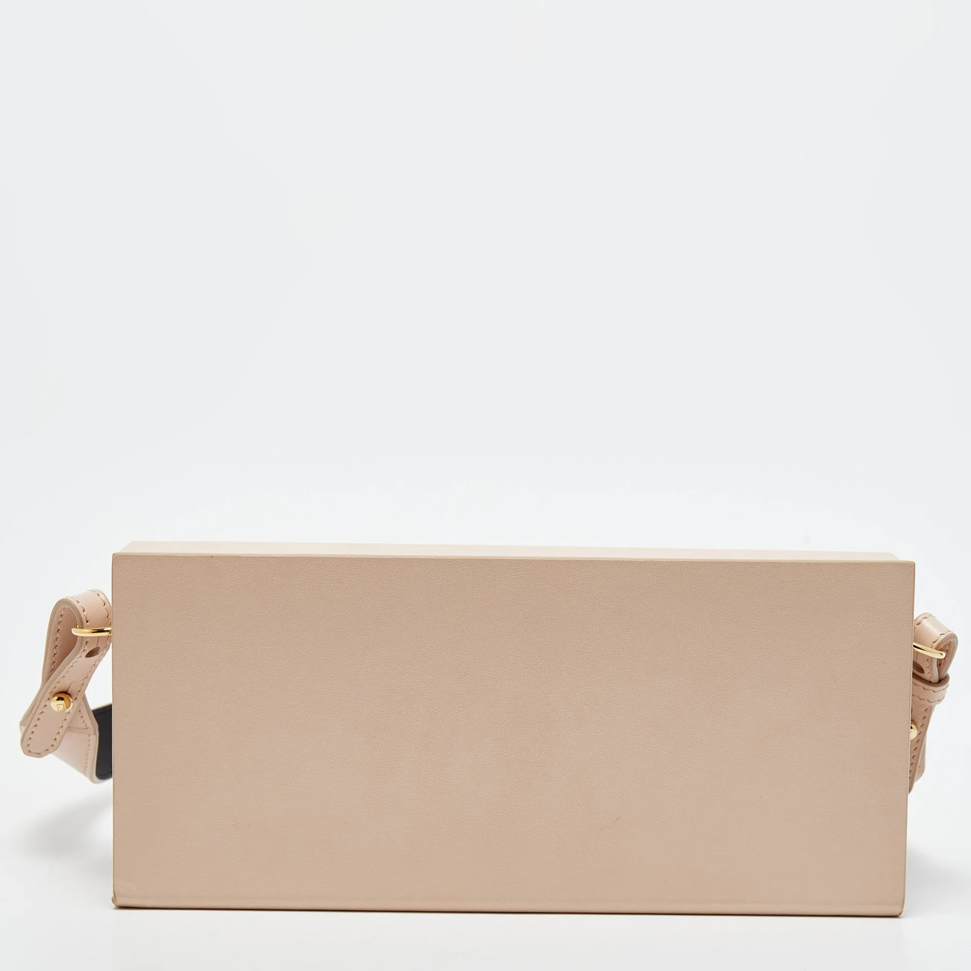FENDI Old Rose Leather Horizontal Crossbody Bag