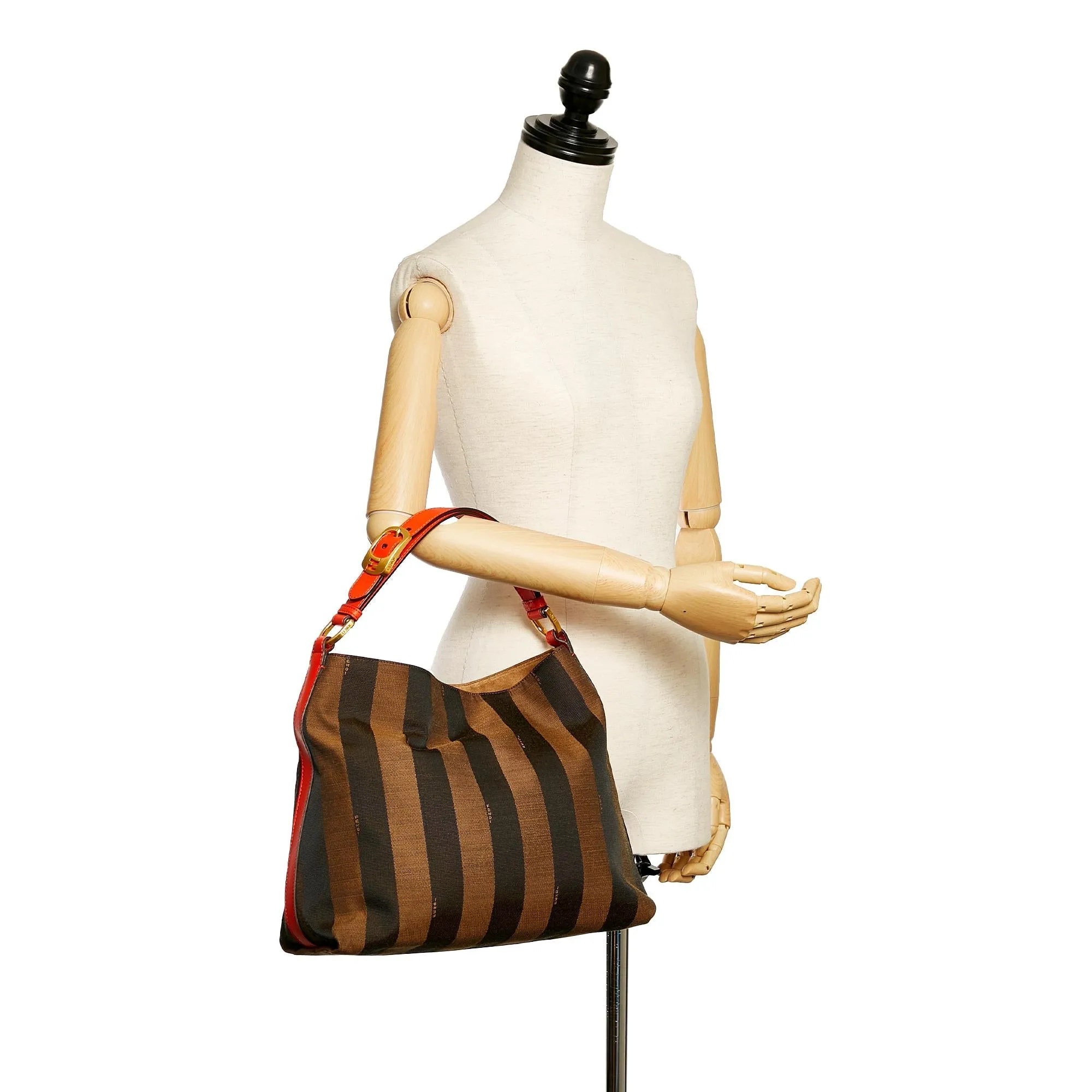 Fendi Pequin Canvas Tote Bag (SHG-29636)