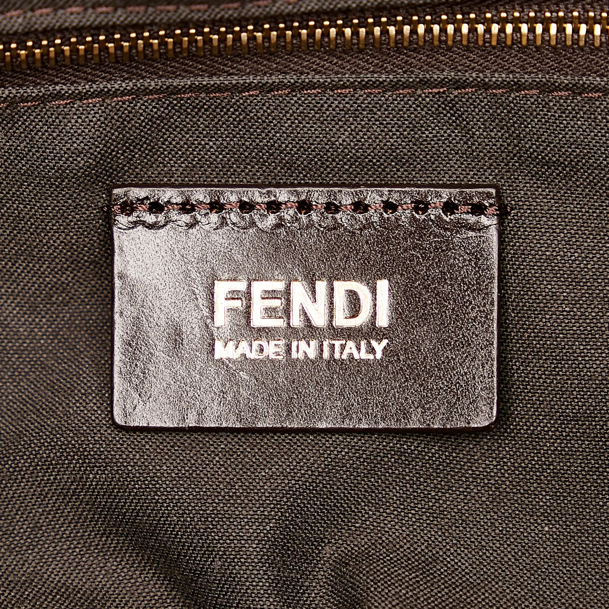 Fendi Pequin Canvas Tote Bag (SHG-29636)