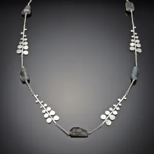 Fern Chain Necklace with Labradorite