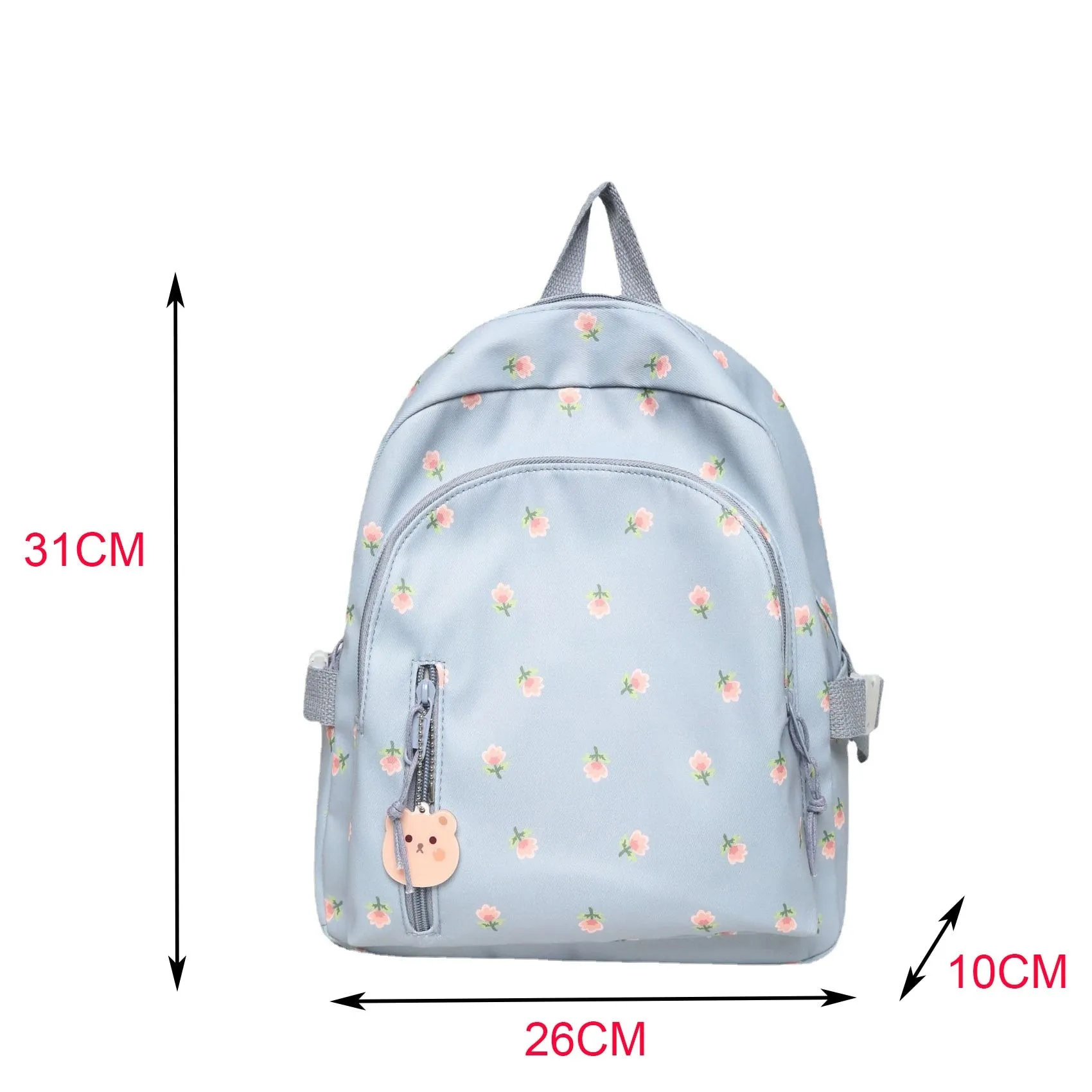 Floral Backpack for Girls with Personalized Embroidery Name