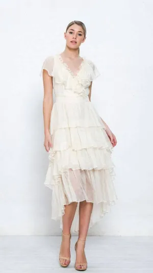 Flying Tomato Woven Ruffled Dress