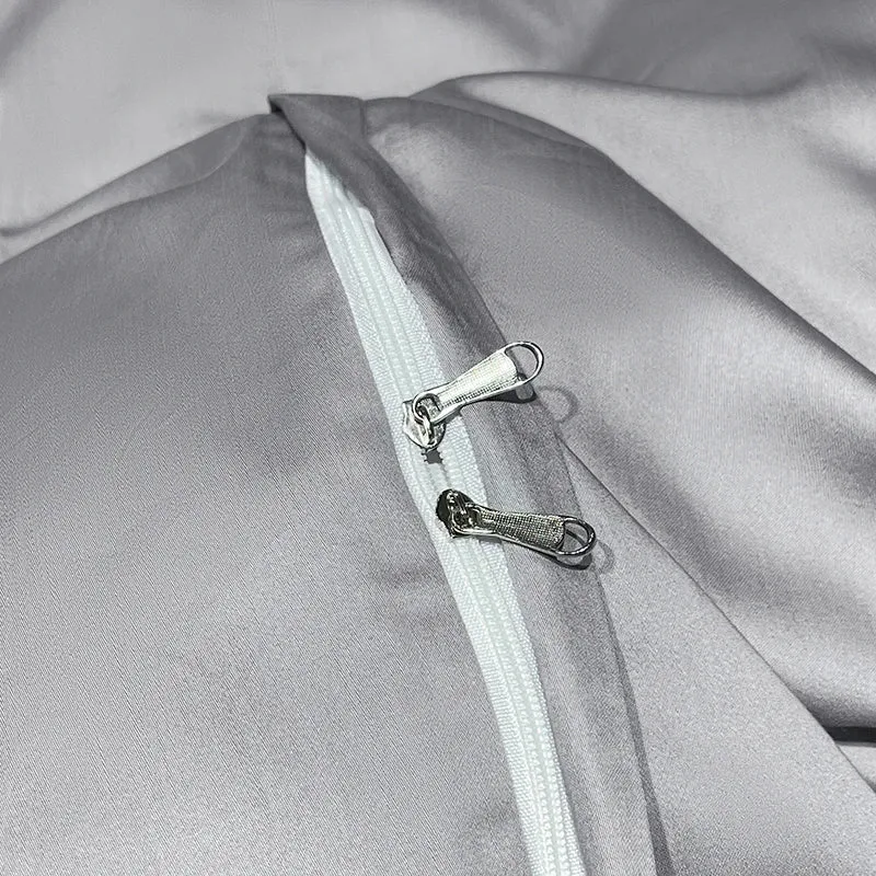Flytonn-1000TC Egyptian Cotton Luxury Embroidery Bedding Set Duvet Cover Set Soft Silky Quilt Cover Bed Sheet Or Fitted Sheet Pillowcase