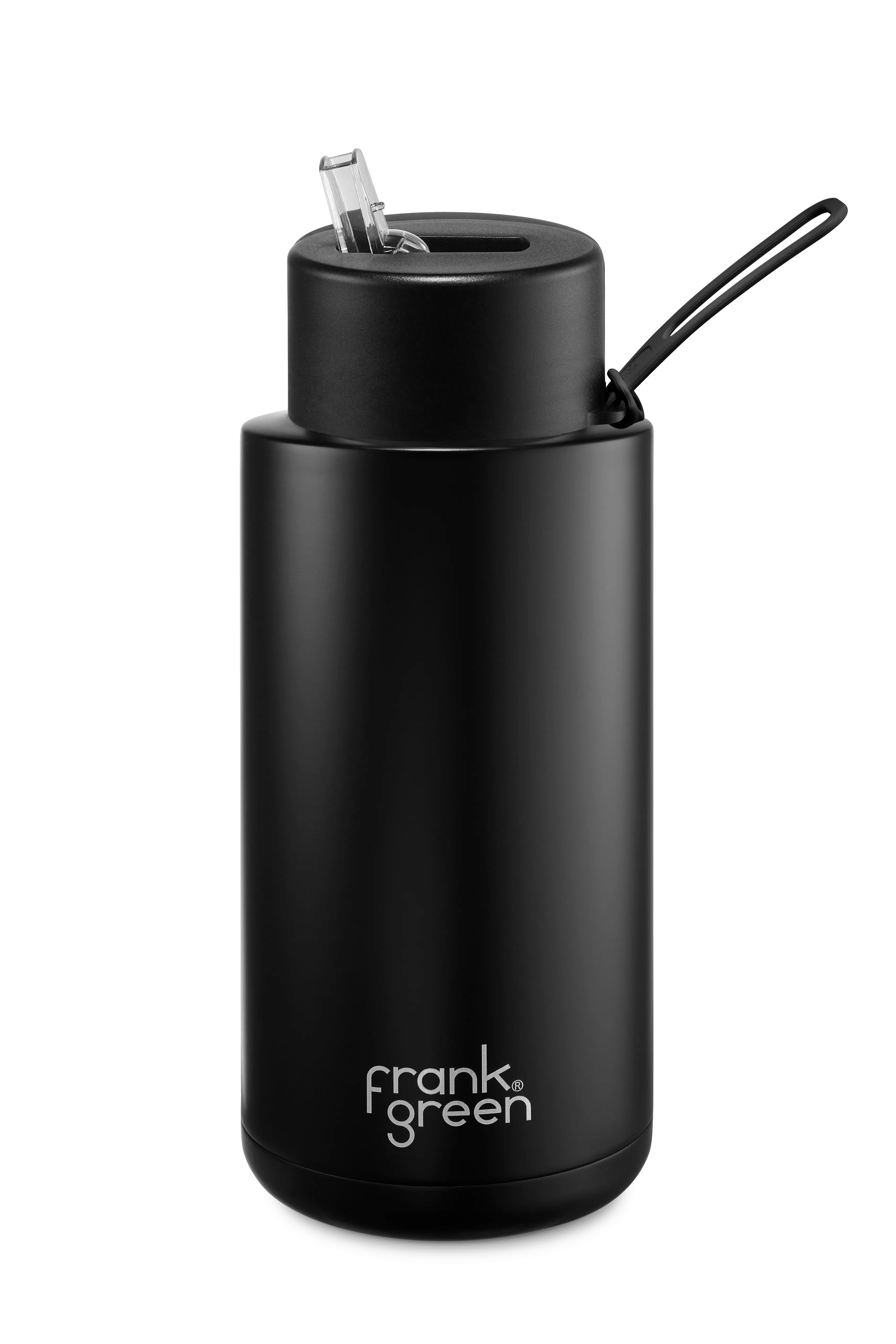 Frank Green - Ceramic Reusable Bottle Straw Lid 34oz Midnight