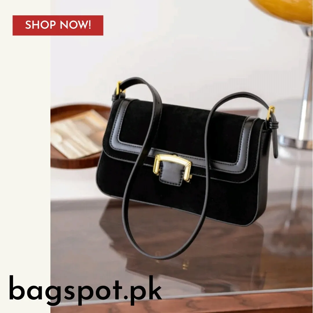 FRONT  BUCKLE  SHOULDER  CROSSBODY BAG