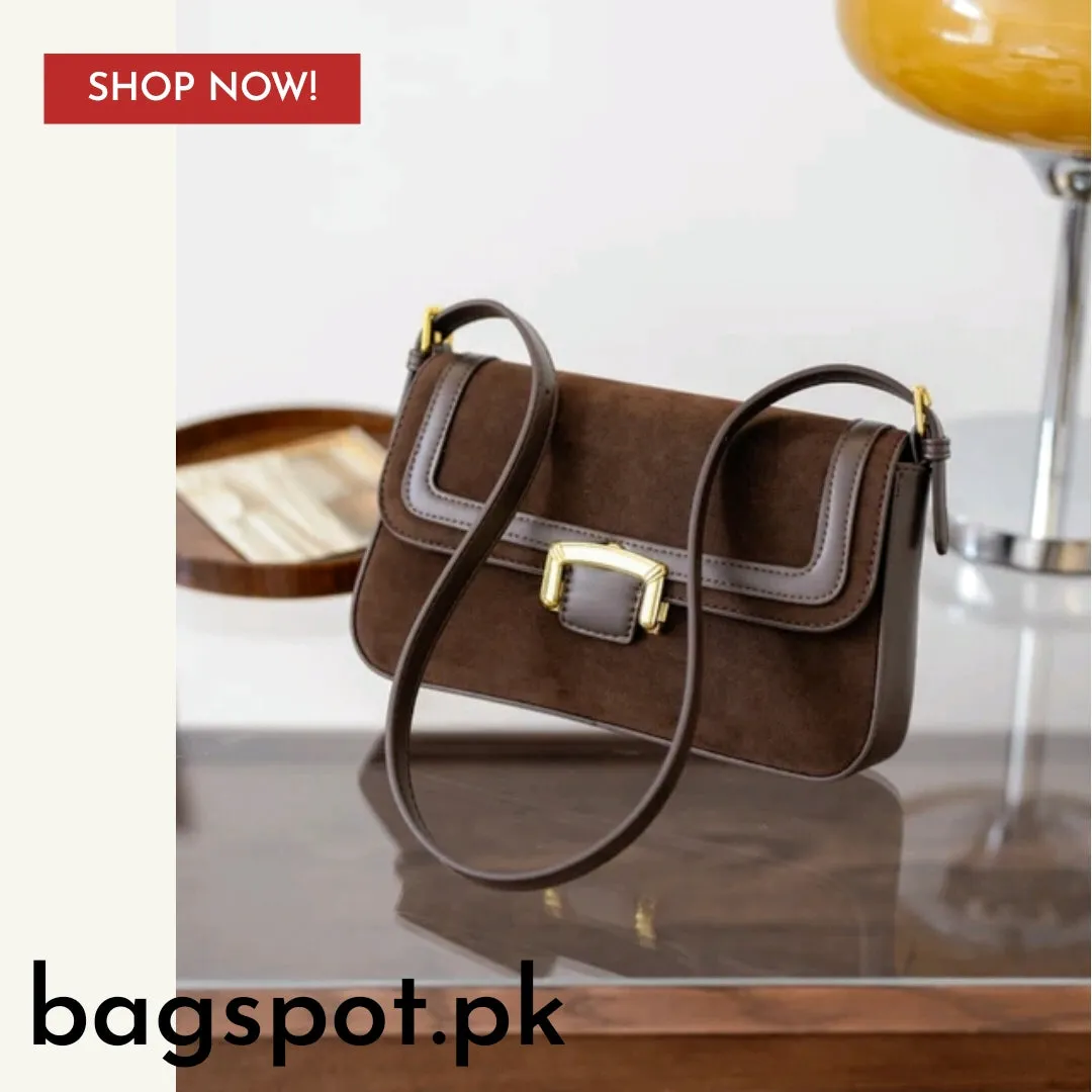FRONT  BUCKLE  SHOULDER  CROSSBODY BAG