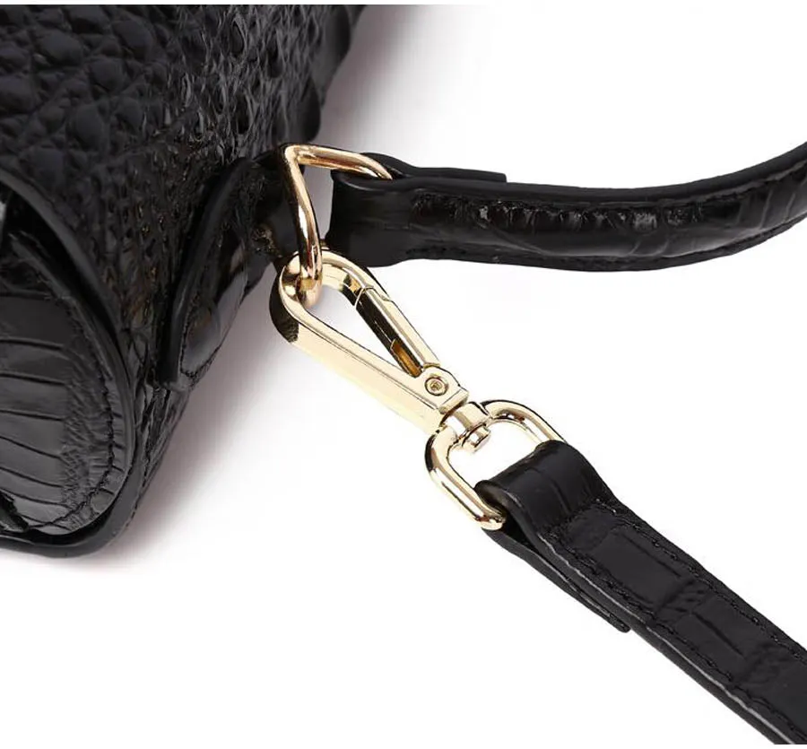 Genuine Leather Flap Buckle Handbags