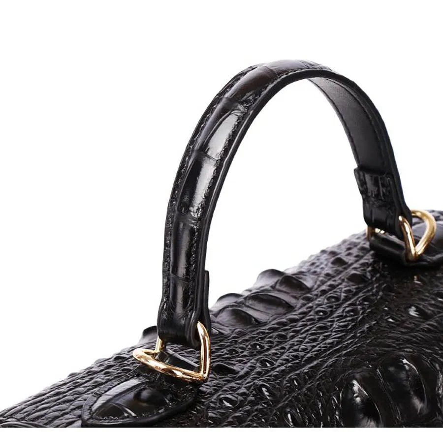 Genuine Leather Flap Buckle Handbags
