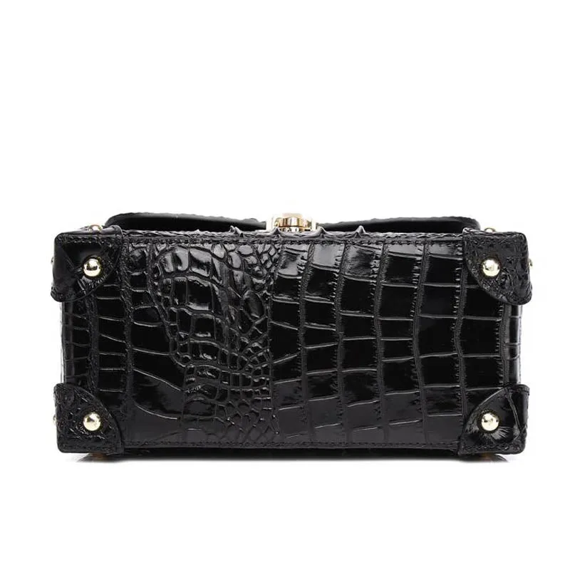 Genuine Leather Flap Buckle Handbags