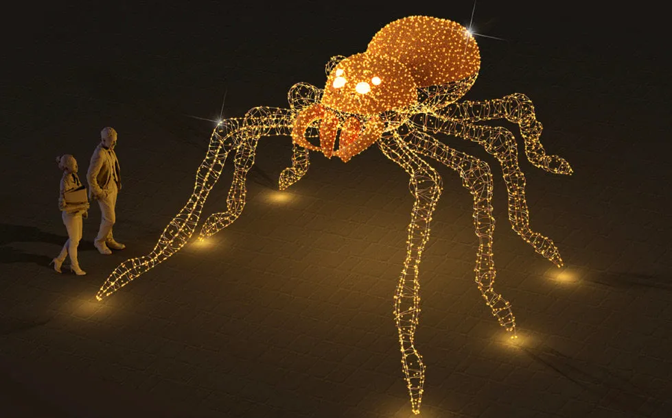 GIANT WALK THROUGH SPIDER