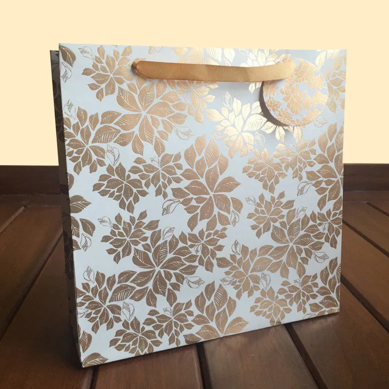 Gift Bag - Gold Floral