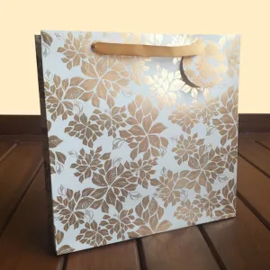 Gift Bag - Gold Floral