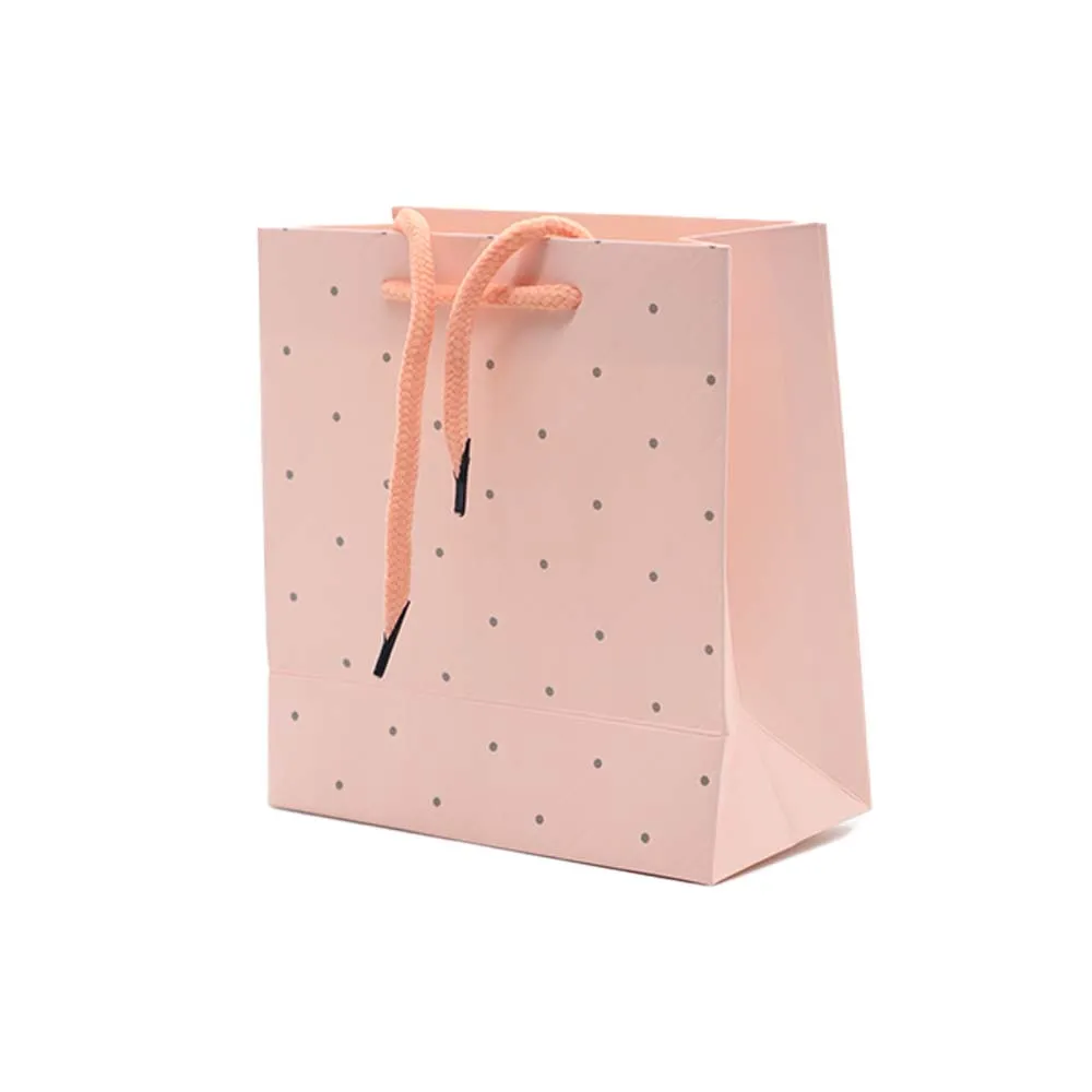 Gift Paper Bag Dots 14x15cm Extra Small