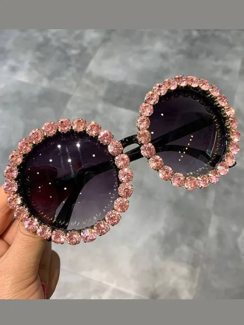 Girls Beautiful Rhinestone Sunglasses