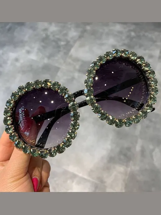 Girls Beautiful Rhinestone Sunglasses