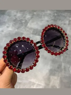 Girls Beautiful Rhinestone Sunglasses