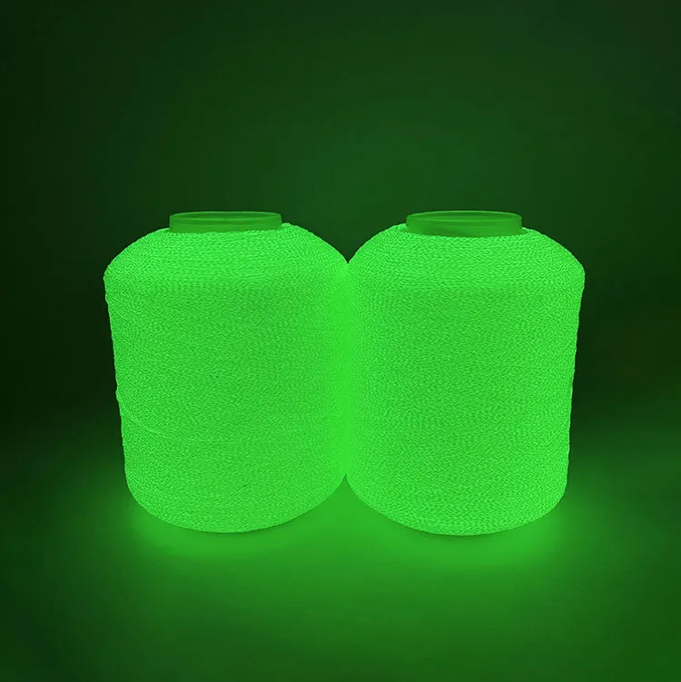 Glow in the dark fluorescent knitting yarn for industrial use（sample）
