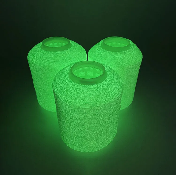 Glow in the dark fluorescent knitting yarn for industrial use（sample）
