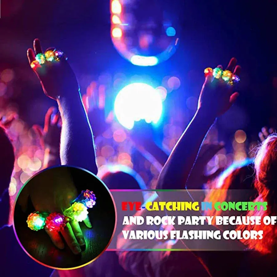 Glowing LED Colorful Luminous Rings.