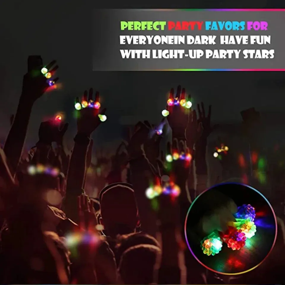 Glowing LED Colorful Luminous Rings.