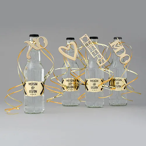Gold Heart with XO Bottle Opener Favor
