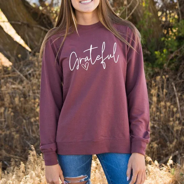 Grateful Heart Lightweight Sweatshirt