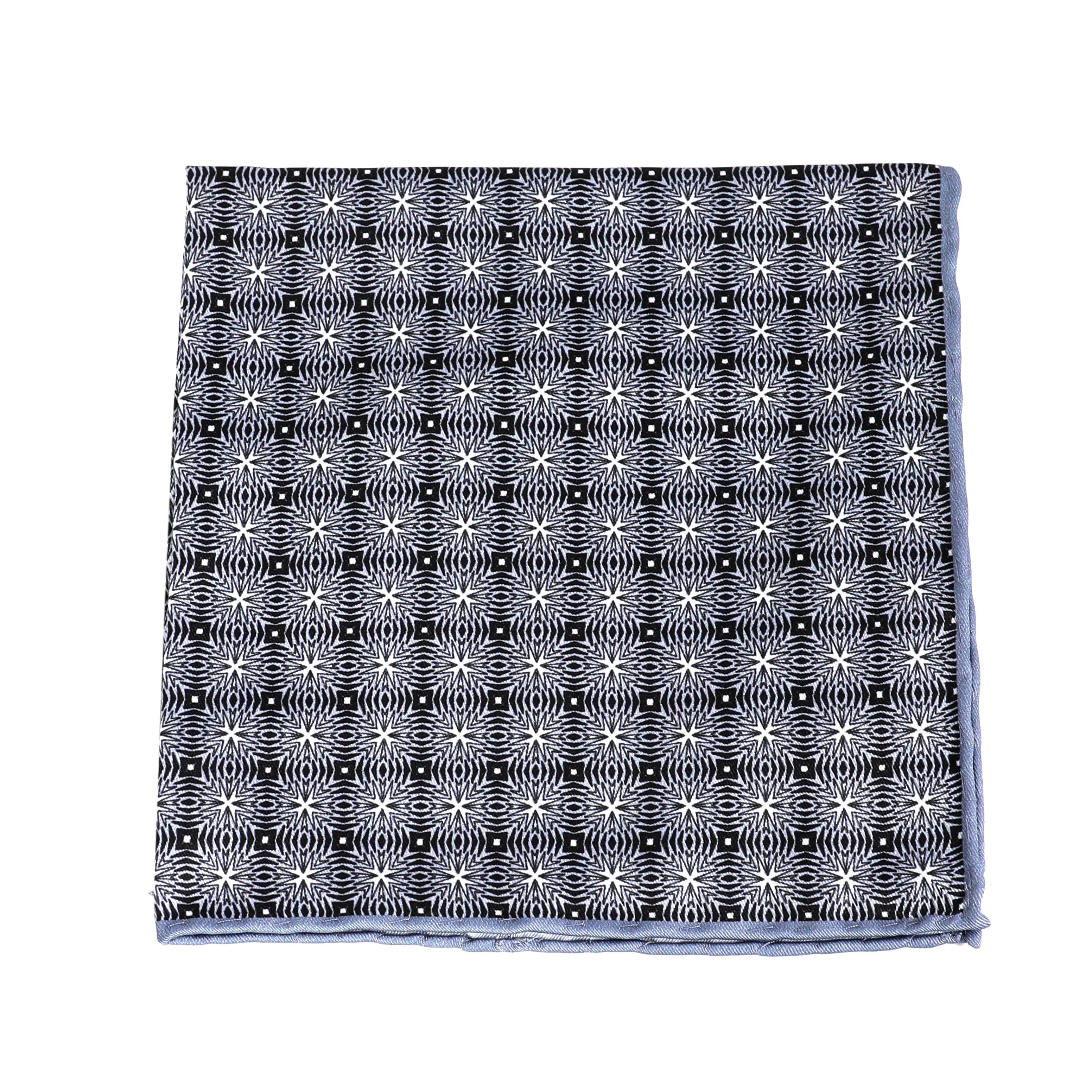 Grey Pocketsquare With Unique Design