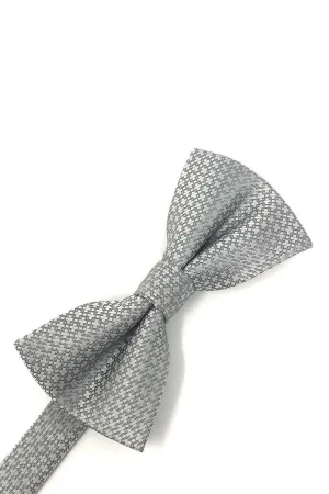 Grey Regal Kids Bow Tie