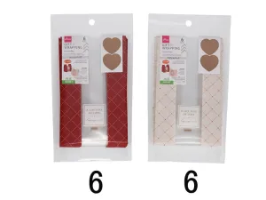 Gusset Bag - Heart - 6pcs - 6.49in X 3.93in X 2.36in - 16.5cm X 10cm X 6cm -