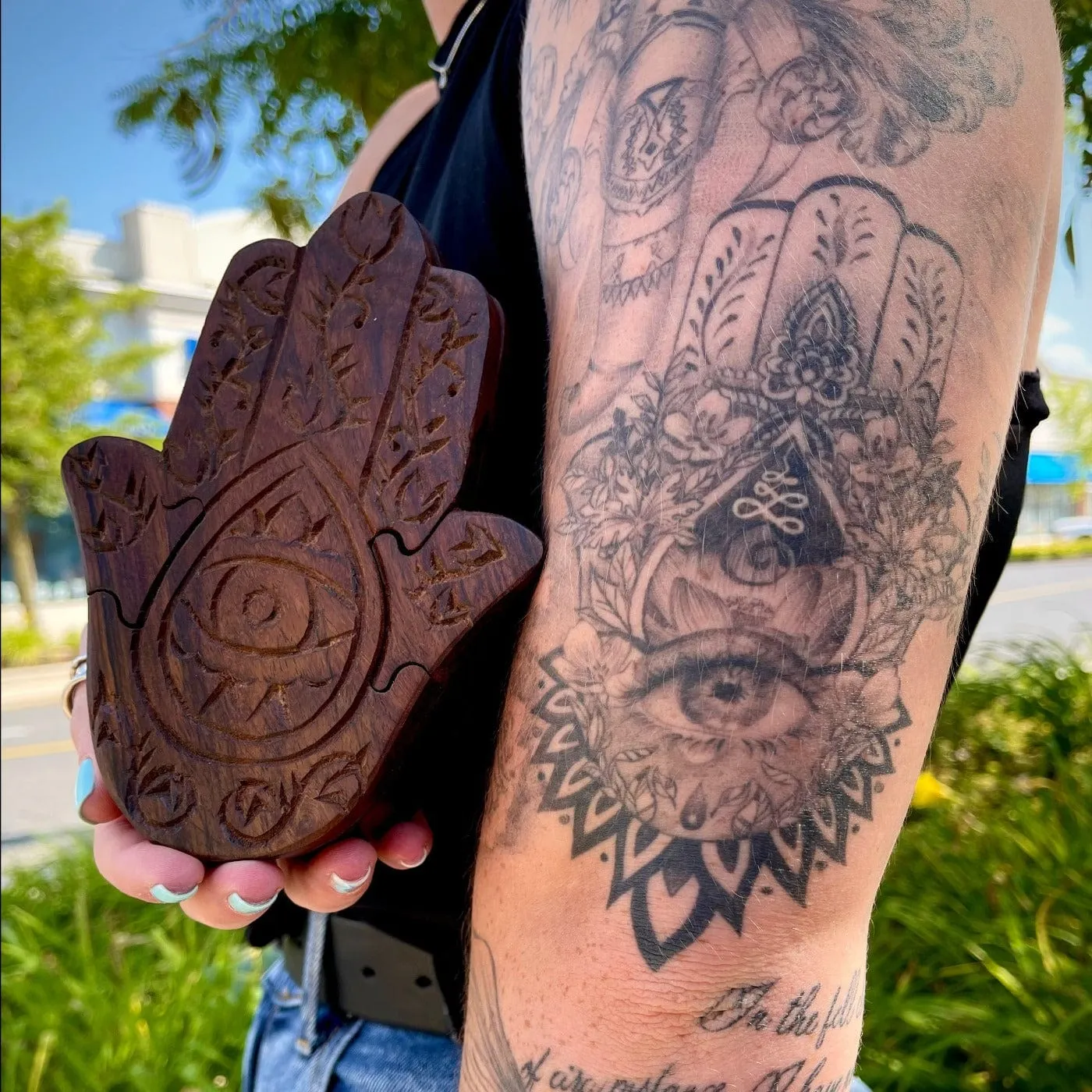 Hamsa Puzzle Box