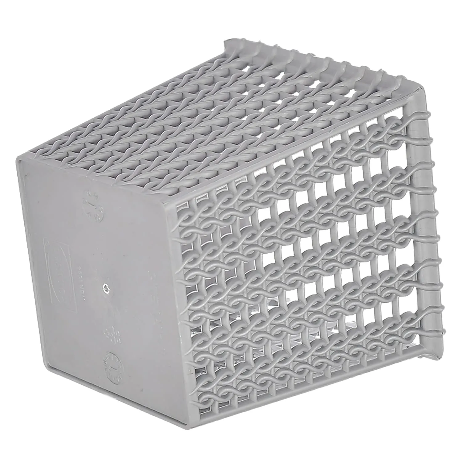 Heart Home Square Shape M 5 Multipurpose Plastic Holder/Organizer for Kitchen, Bathroom, Office, Living Room - Pack of 4 (Grey)-46HH0450
