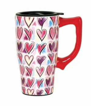 Hearts Travel Mug