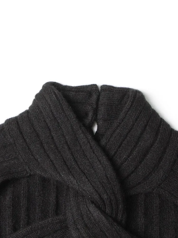 Hollow Out Knitting Minimalist T Shirts For Women Half High Collar Long Sleeve Slim T Shirt Female Fashion Clothing