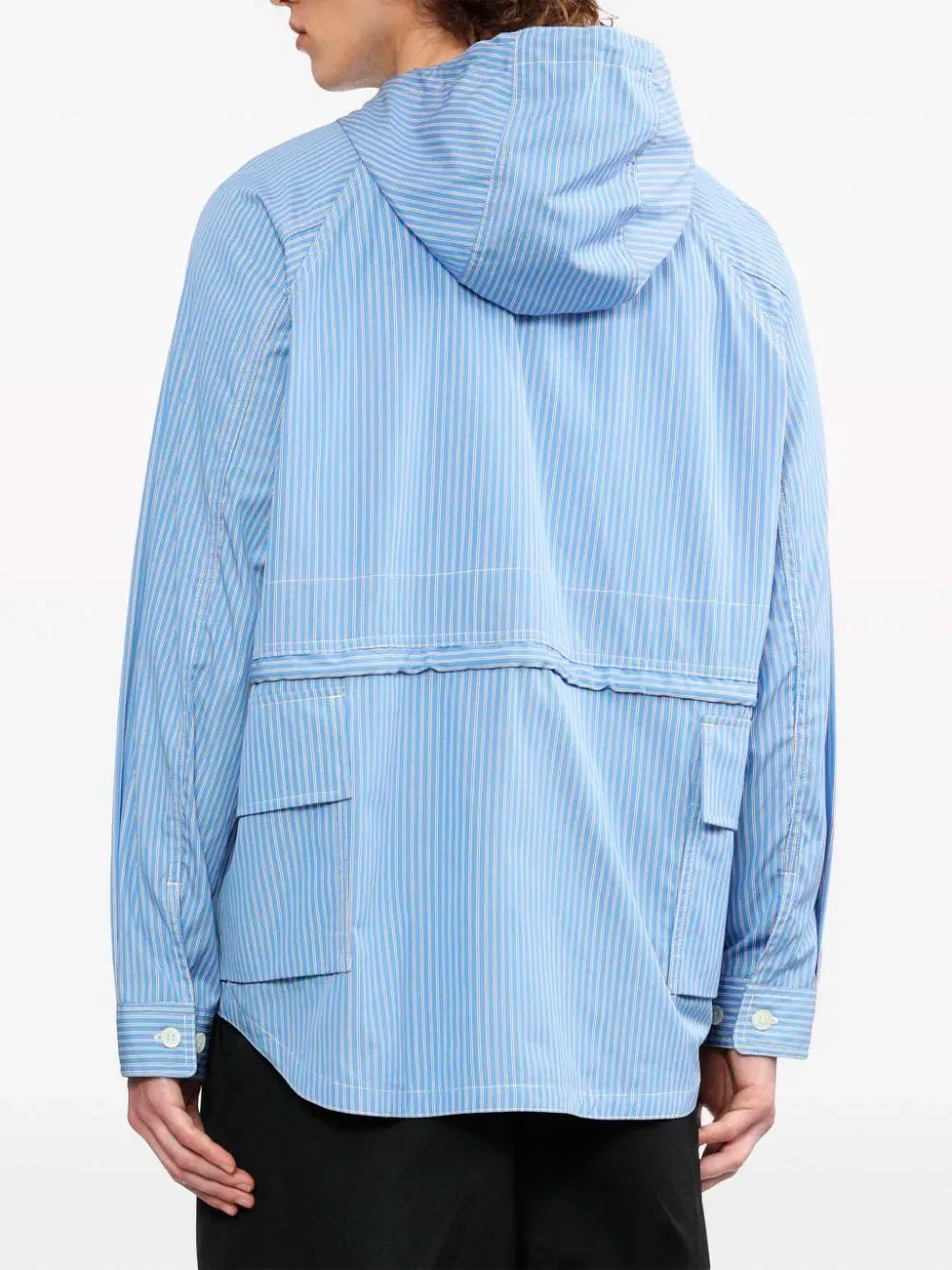 Hooded lightweight overshirt