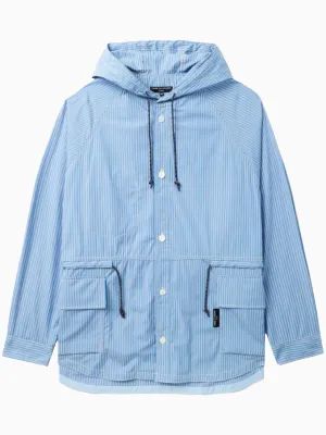 Hooded lightweight overshirt