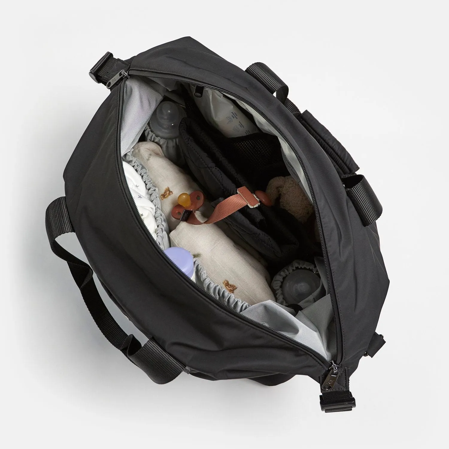 IDA Eco Holdall Changing bag with Changing Mat - Black