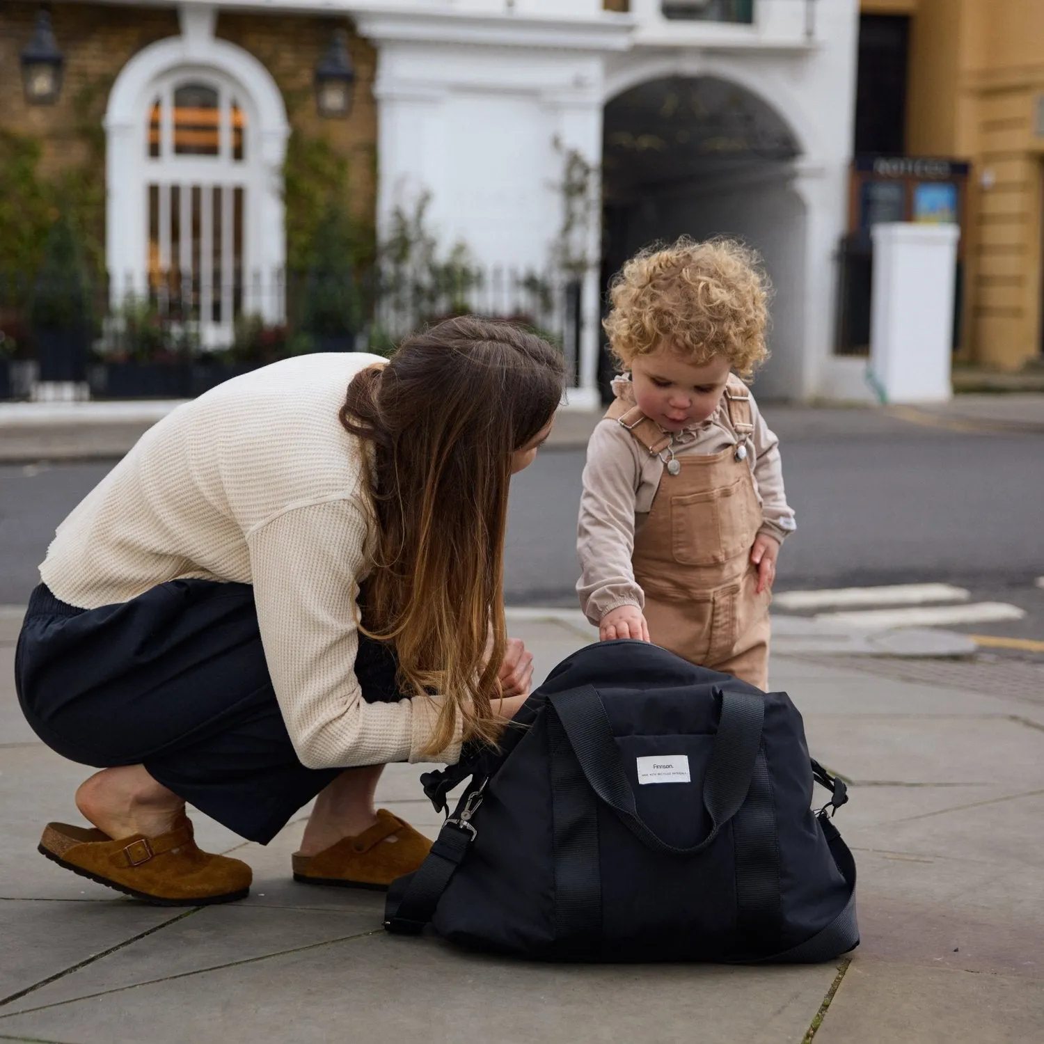 IDA Eco Holdall Changing bag with Changing Mat - Black