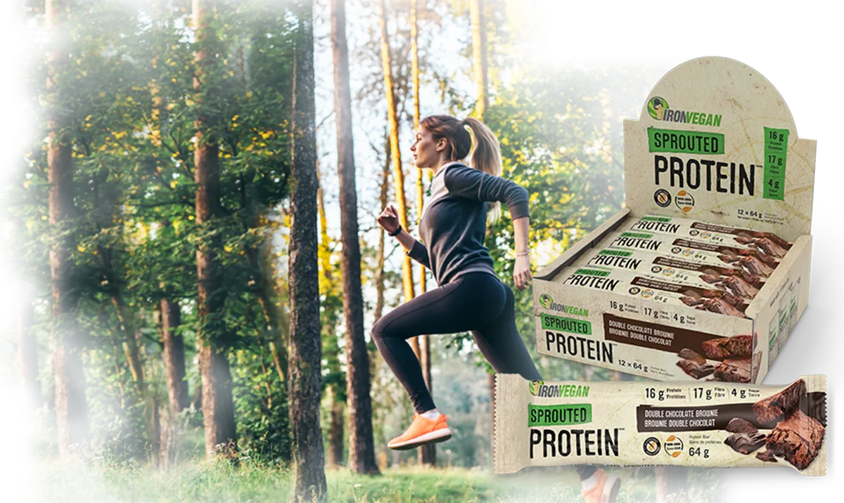 Iron Vega: Sprouted Protein Brownie