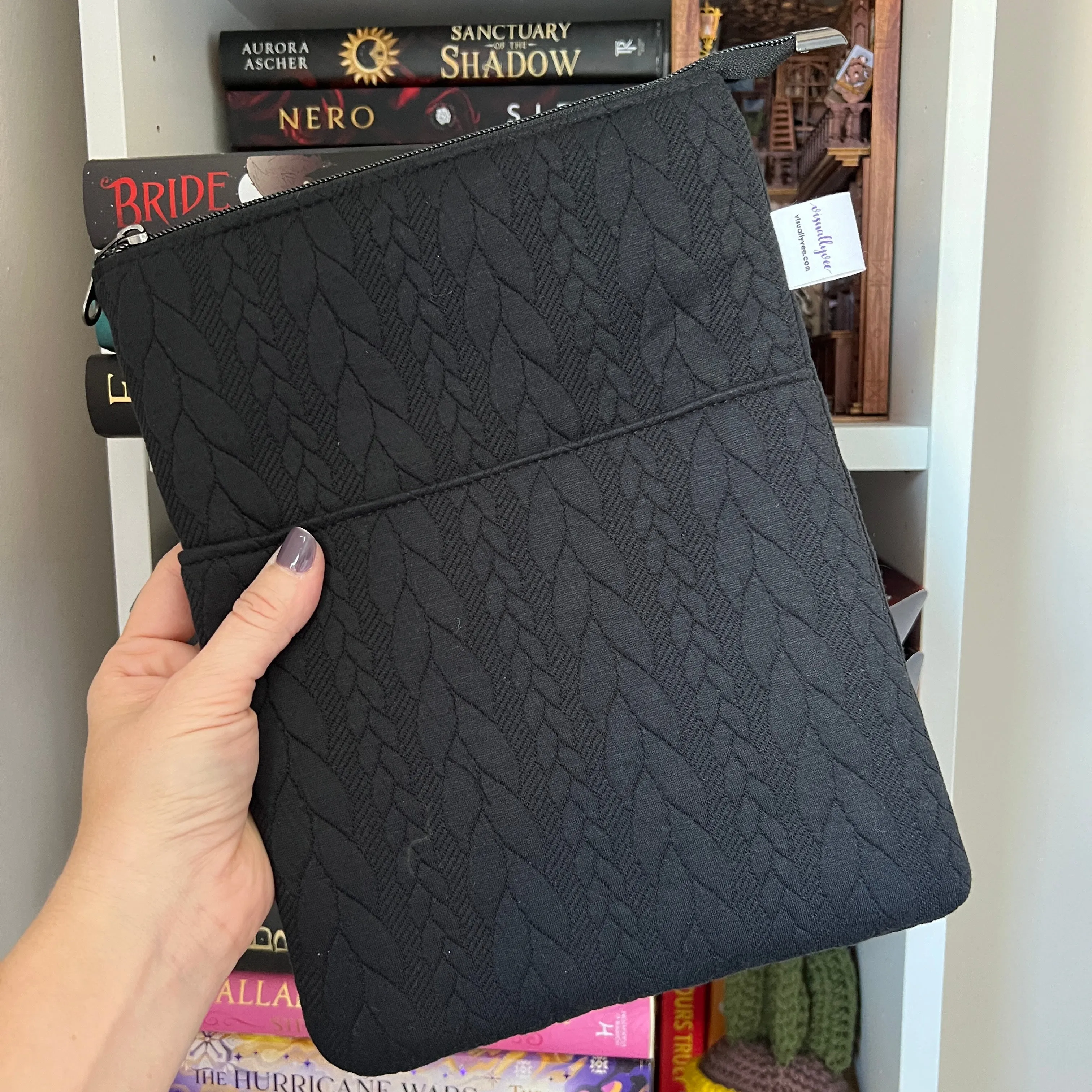It’s Sweater Weather - Black -  Zippered Book Sleeve