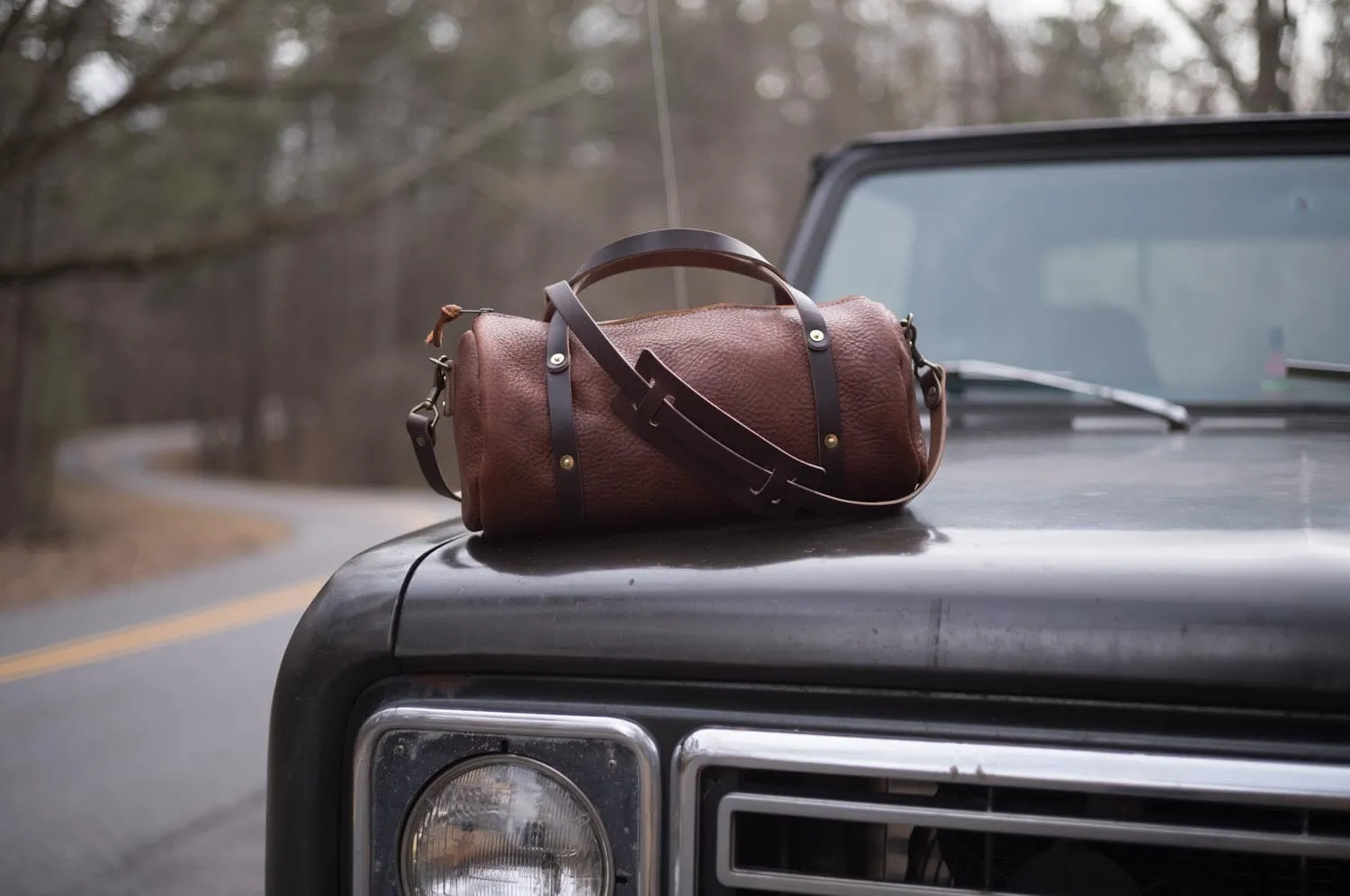 JANE LEATHER CROSSBODY - LARGE - JADE BISON
