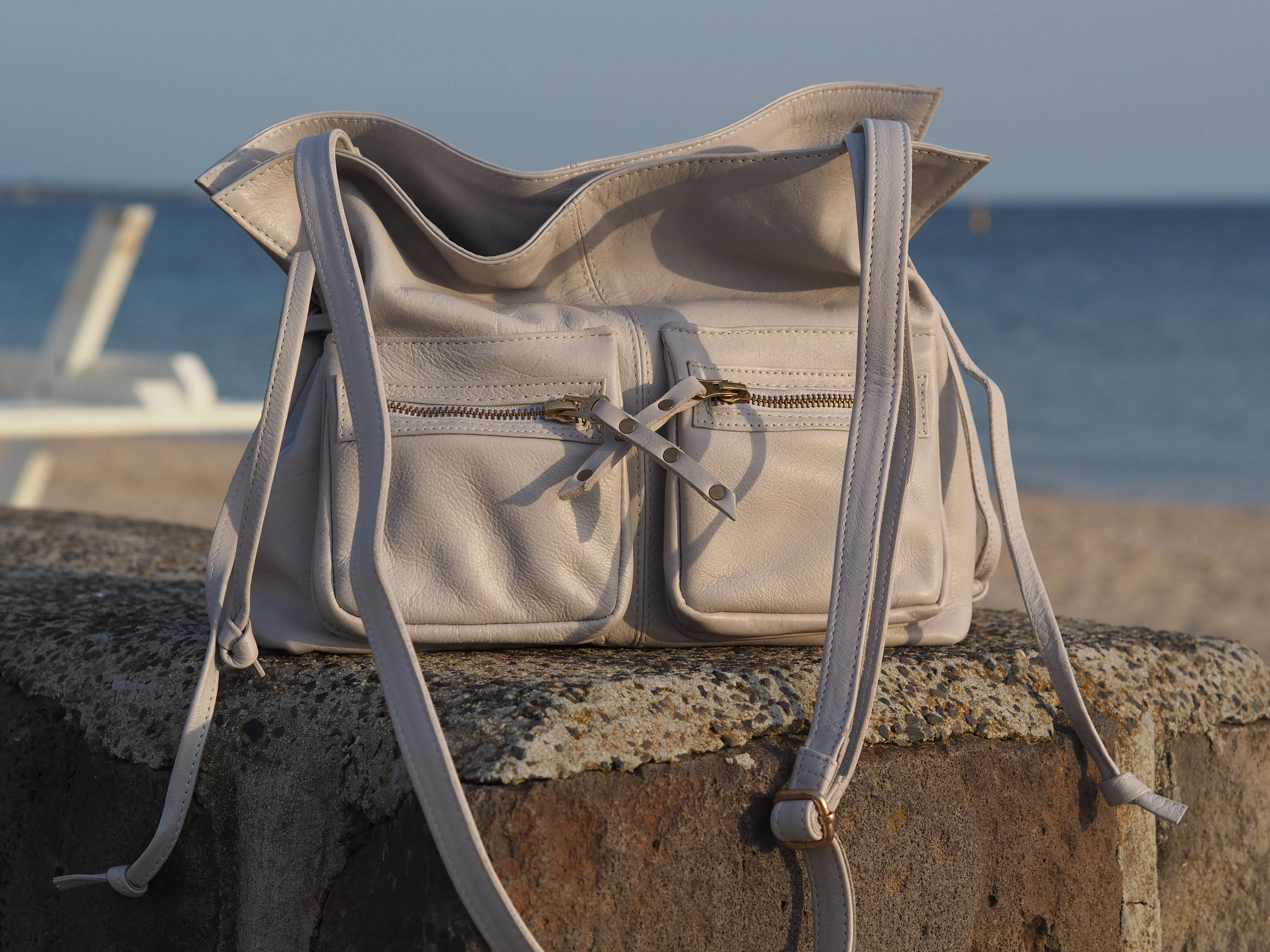 Jillian Drawstring Crossbody | Ash Grey