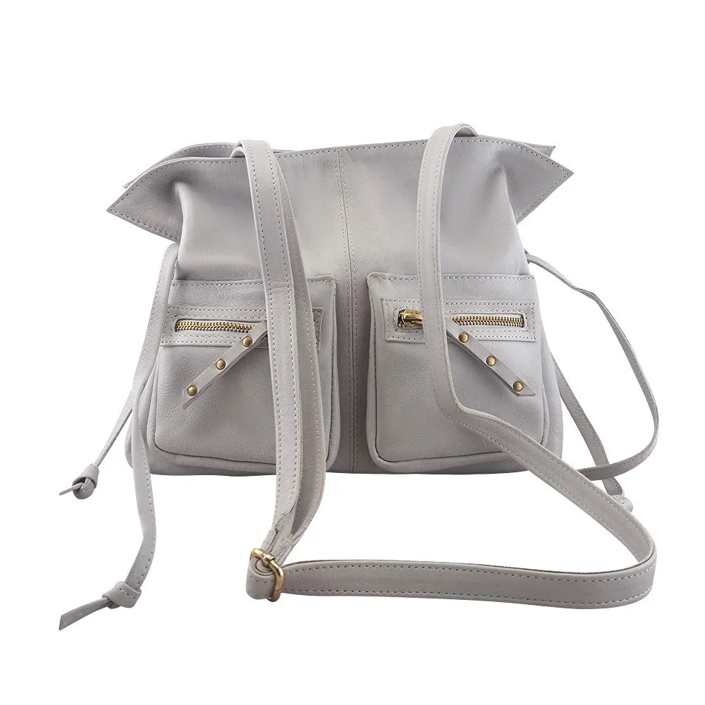 Jillian Drawstring Crossbody | Ash Grey