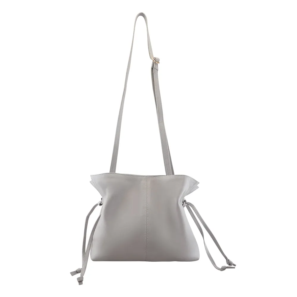 Jillian Drawstring Crossbody | Ash Grey