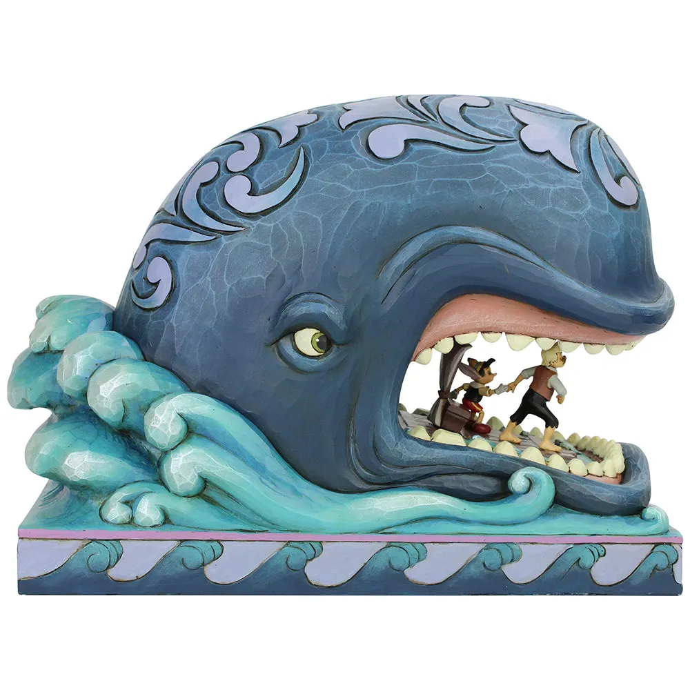 JIM SHORE DISNEY TRADITIONS MONSTRO, GEPETTO, PINOCCHIO