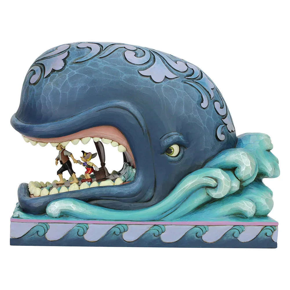 JIM SHORE DISNEY TRADITIONS MONSTRO, GEPETTO, PINOCCHIO