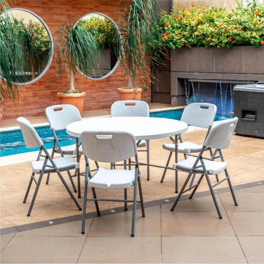 JUEGO DE COMEDOR UNIQUE MPRB 122 CON 6 SILLAS