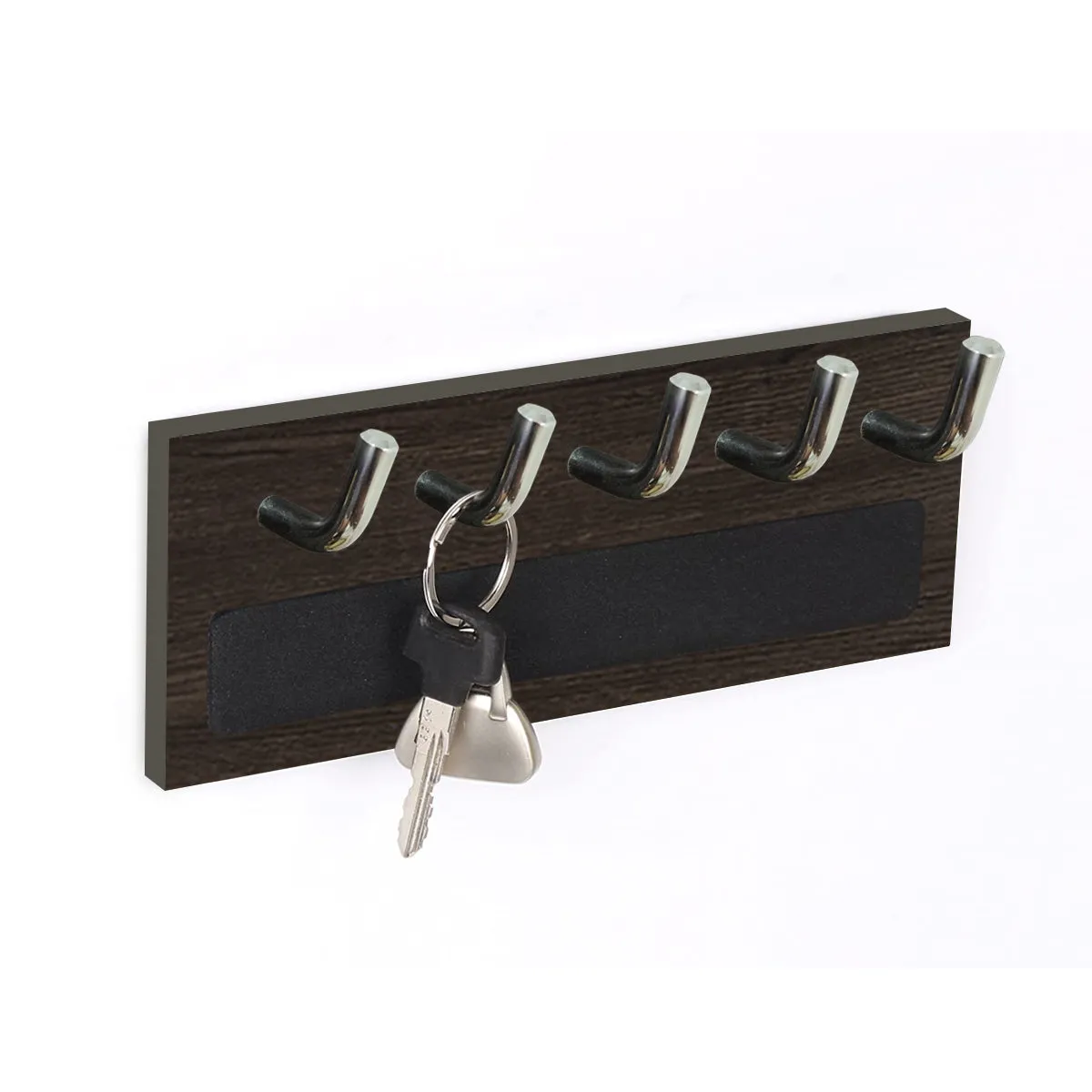 Kawachi Wall Mounted Home Décor 5 Key Hooks Rail Key Chain Holder Wall Hooks